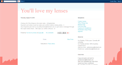 Desktop Screenshot of lovemylenses.blogspot.com