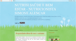 Desktop Screenshot of nutrisisaude.blogspot.com