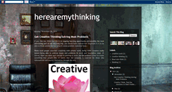 Desktop Screenshot of herearemythinking.blogspot.com