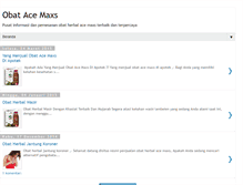Tablet Screenshot of obatacemaxs007.blogspot.com