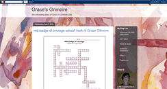 Desktop Screenshot of gracegrimoire.blogspot.com