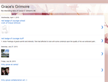 Tablet Screenshot of gracegrimoire.blogspot.com