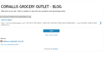 Tablet Screenshot of corvallisgroceryoutlet.blogspot.com