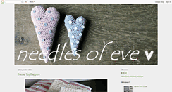 Desktop Screenshot of needles-of-eve.blogspot.com