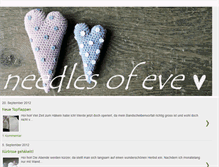 Tablet Screenshot of needles-of-eve.blogspot.com