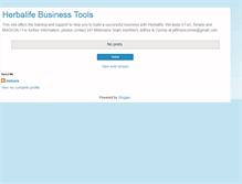 Tablet Screenshot of biztools.blogspot.com