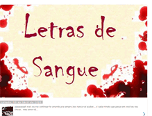 Tablet Screenshot of letras-de-sangue.blogspot.com