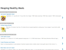 Tablet Screenshot of heapinghealthymeals.blogspot.com