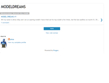 Tablet Screenshot of modeldreams.blogspot.com