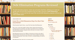 Desktop Screenshot of debt-elimination-program-reviews.blogspot.com