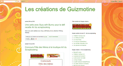 Desktop Screenshot of lescreationsdeguizmotine.blogspot.com