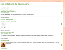 Tablet Screenshot of lescreationsdeguizmotine.blogspot.com