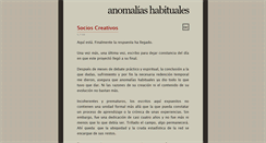 Desktop Screenshot of anomaliashabituales.blogspot.com