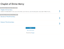 Tablet Screenshot of prayerdivinemercy.blogspot.com