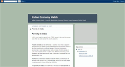 Desktop Screenshot of indianeconomywatch.blogspot.com