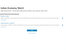 Tablet Screenshot of indianeconomywatch.blogspot.com