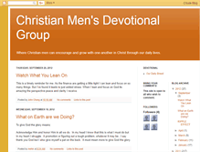 Tablet Screenshot of mensdevotional.blogspot.com