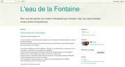 Desktop Screenshot of leaudelafontaine.blogspot.com