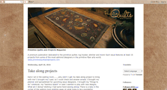 Desktop Screenshot of primitivequiltsandprojects.blogspot.com