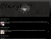 Tablet Screenshot of clarysastylebook.blogspot.com