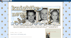 Desktop Screenshot of knightfamilyfive.blogspot.com