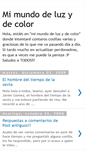 Mobile Screenshot of mimundodeluzydecolor.blogspot.com