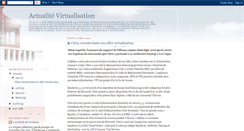 Desktop Screenshot of actualitevirtualisation.blogspot.com