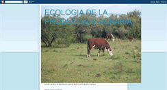 Desktop Screenshot of ecologiaproduccionagraria.blogspot.com