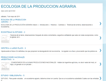 Tablet Screenshot of ecologiaproduccionagraria.blogspot.com