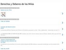 Tablet Screenshot of ninosdeberesyderechos.blogspot.com