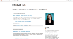 Desktop Screenshot of bilingualtalk.blogspot.com