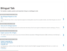 Tablet Screenshot of bilingualtalk.blogspot.com