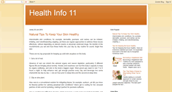 Desktop Screenshot of healthinfoblog.blogspot.com