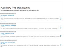 Tablet Screenshot of funny-online-games.blogspot.com