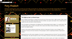 Desktop Screenshot of poetrybreakdown.blogspot.com