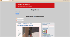 Desktop Screenshot of fotodenunciamos.blogspot.com