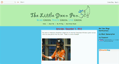 Desktop Screenshot of littlegreenpen.blogspot.com