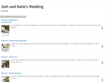 Tablet Screenshot of joshandkatieswedding.blogspot.com