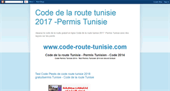 Desktop Screenshot of codedelaroutetunisie.blogspot.com