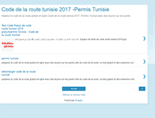 Tablet Screenshot of codedelaroutetunisie.blogspot.com