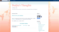 Desktop Screenshot of budjiesthoughts.blogspot.com