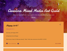 Tablet Screenshot of carolinamixedmediaartistsguild.blogspot.com