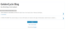 Tablet Screenshot of goldencycle.blogspot.com