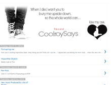 Tablet Screenshot of coolroysays.blogspot.com