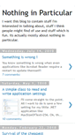 Mobile Screenshot of nothinginparticularsid.blogspot.com