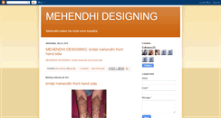 Desktop Screenshot of onestepmehendhidesigninginchennai.blogspot.com