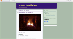 Desktop Screenshot of humaninstallation.blogspot.com