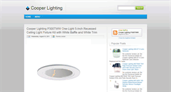 Desktop Screenshot of cooper-lighting.blogspot.com