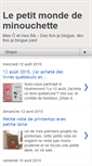 Mobile Screenshot of lepetitmondedeminouchette.blogspot.com