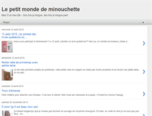 Tablet Screenshot of lepetitmondedeminouchette.blogspot.com